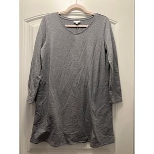Pure Jill Women’s Long Sleeve V-Neck Pima‎ Cotton Blend Pocket Top Size M Petite